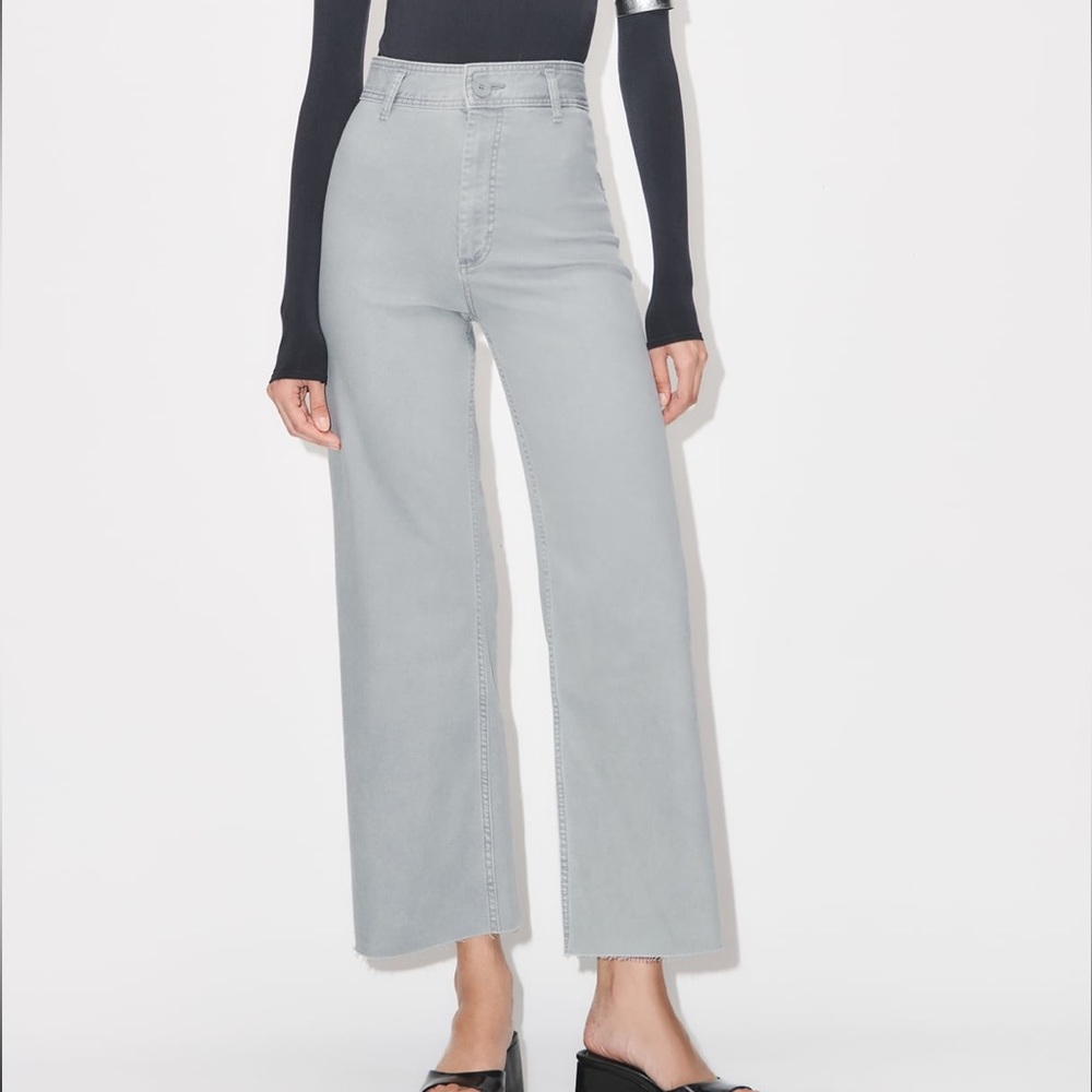 Zara The Marine Straight High Waisted Jeans